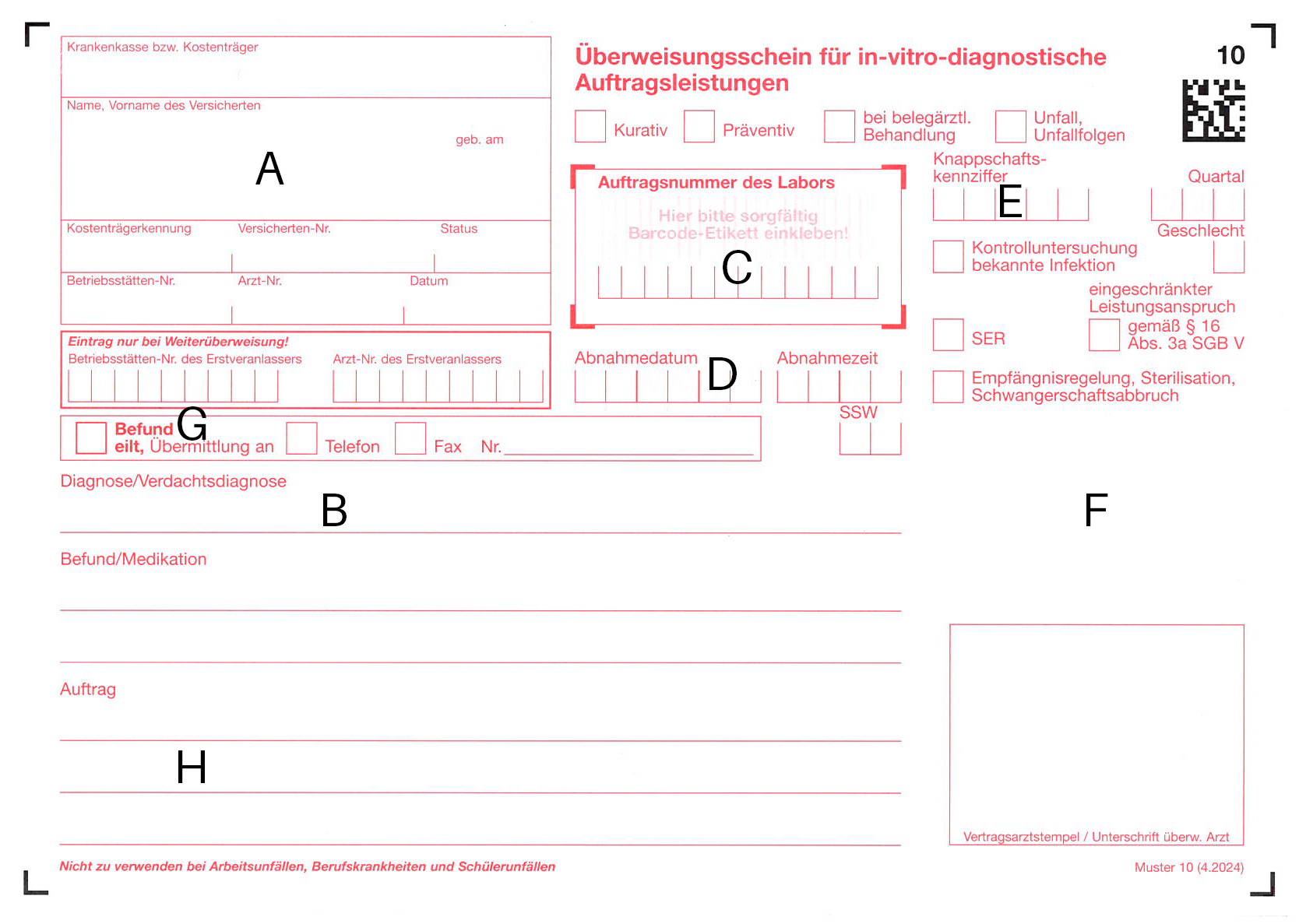 Muster Überweisungsschein 10